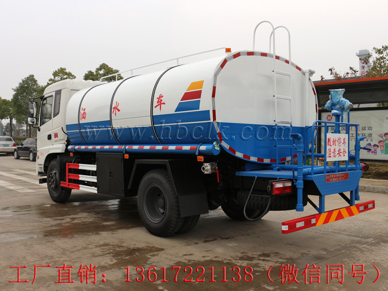 東風專底10立方保溫水罐車