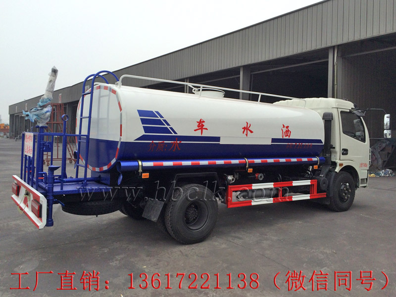 東風多利卡10噸灑水車右側45度角圖片